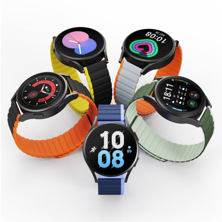 Fremragende Silikone Universal Rem passer til Smartwatch - Orange#serie_5