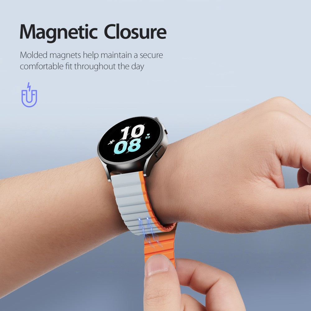 Fremragende Silikone Universal Rem passer til Smartwatch - Orange#serie_5