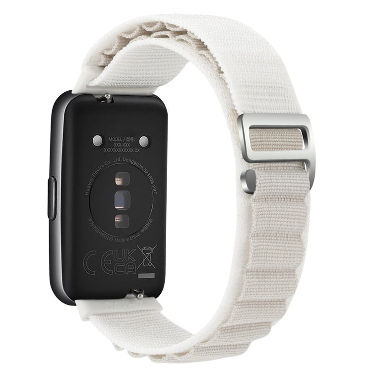 Helt Vildt Nydelig Nylon Rem passer til Huawei Band 7 - Hvid#serie_2