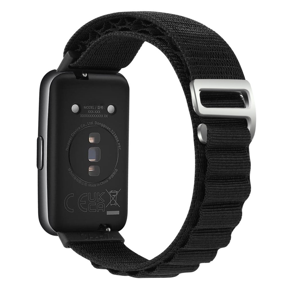 Helt Vildt Nydelig Nylon Rem passer til Huawei Band 7 - Sort#serie_6