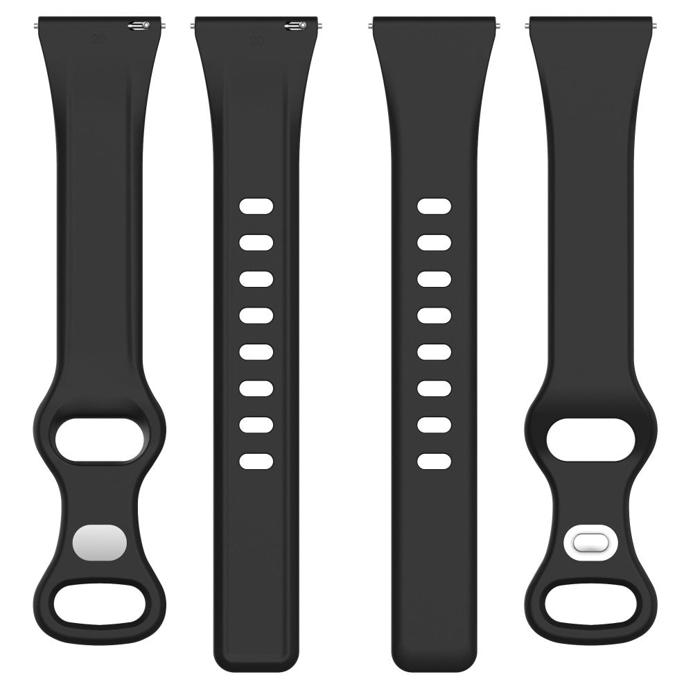 Superflot Silikone Universal Rem passer til Smartwatch - Sølv#serie_3