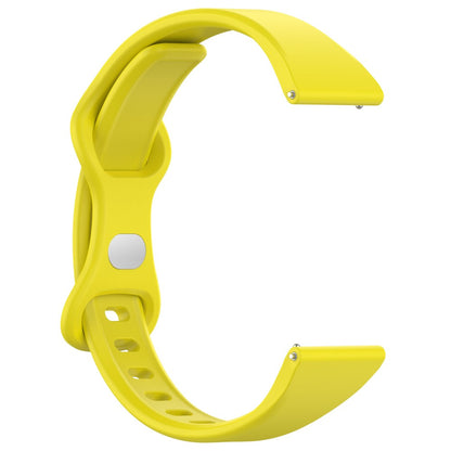 Superflot Silikone Universal Rem passer til Smartwatch - Gul#serie_6