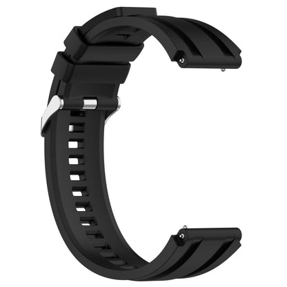 Meget Nydelig Silikone Universal Rem passer til Smartwatch - Sort#serie_1