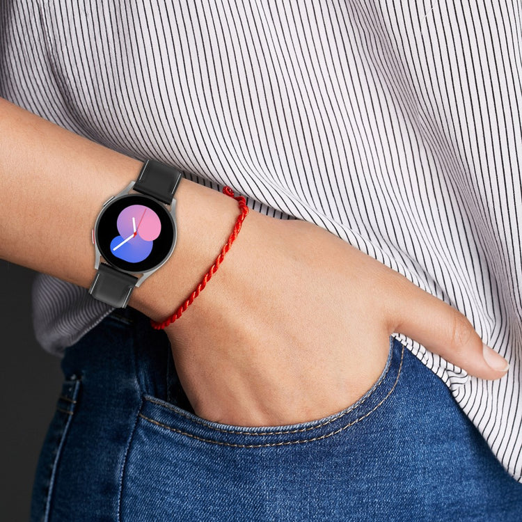 Super Fint Ægte Læder Universal Rem passer til Smartwatch - Hvid#serie_5