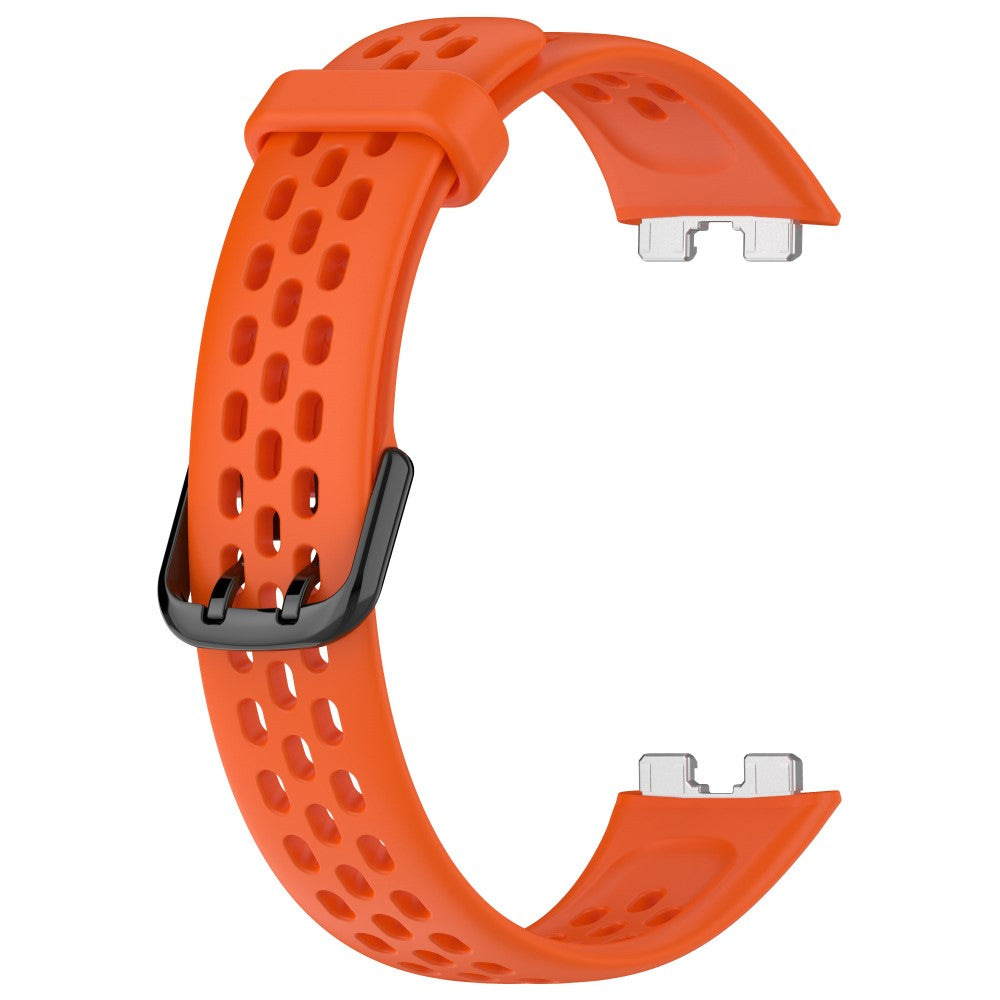 Helt Vildt Holdbart Silikone Rem passer til Huawei Band 8 - Orange#serie_9