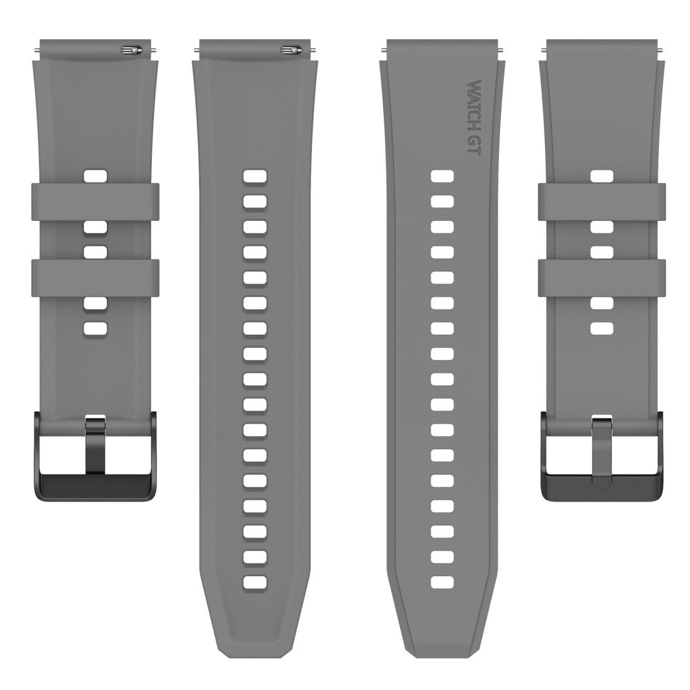 Vildt Sejt Silikone Universal Rem passer til Smartwatch - Sølv#serie_7