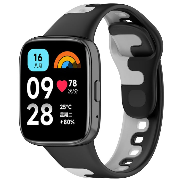 Silikone Universal Rem passer til Xiaomi Redmi Watch 3 Active / Xiaomi Mi Watch Lite 3 - Sølv#serie_4