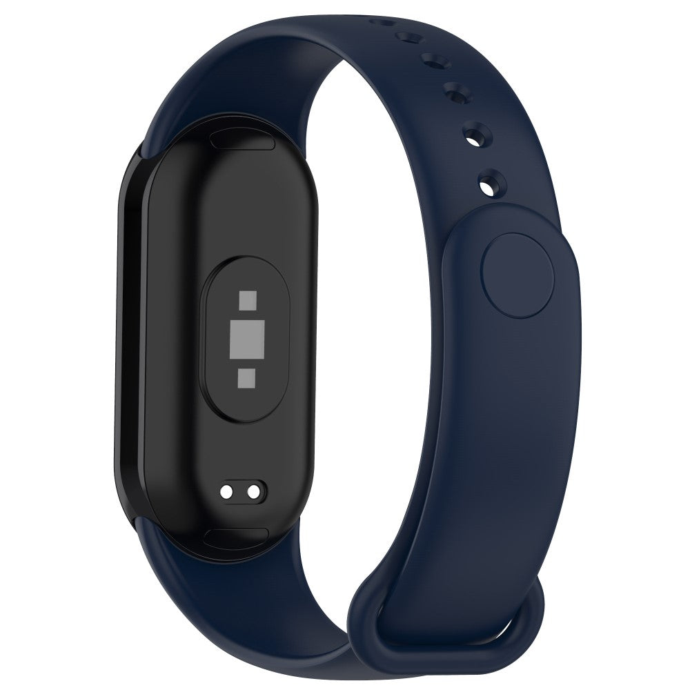 Super Fed Silikone Rem passer til Xiaomi Smart Band 8 - Blå#serie_11