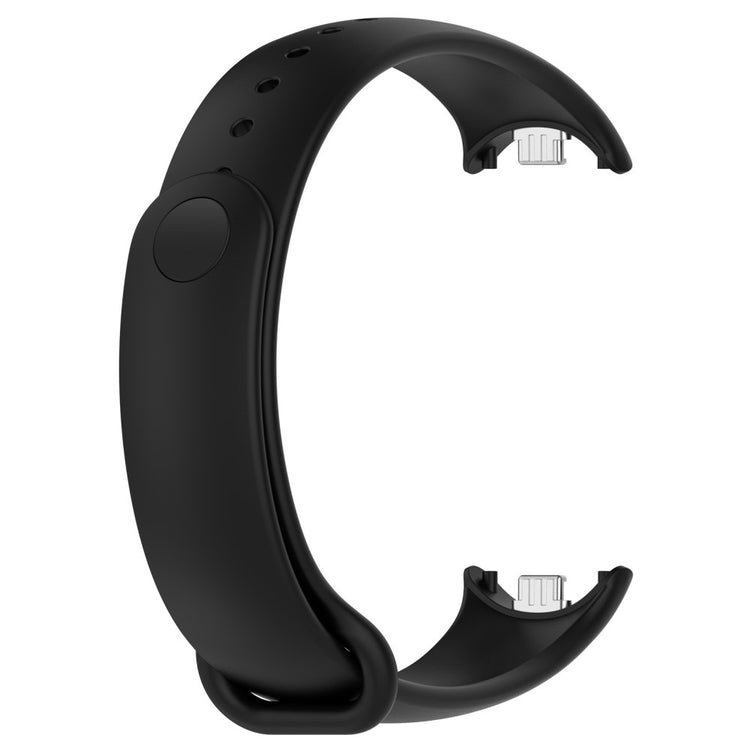 Vildt Flot Silikone Rem passer til Xiaomi Smart Band 8 - Sort#serie_1