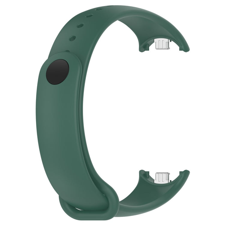 Vildt Flot Silikone Rem passer til Xiaomi Smart Band 8 - Grøn#serie_3