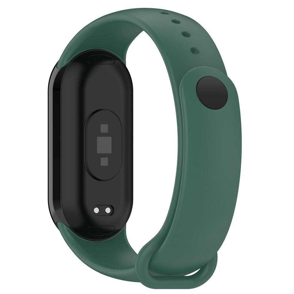 Vildt Flot Silikone Rem passer til Xiaomi Smart Band 8 - Grøn#serie_3