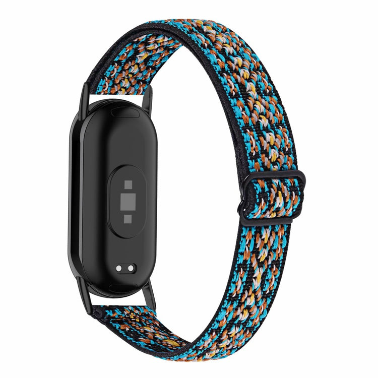 Mega Komfortabel Nylon Rem passer til Xiaomi Smart Band 8 - Brun#serie_8