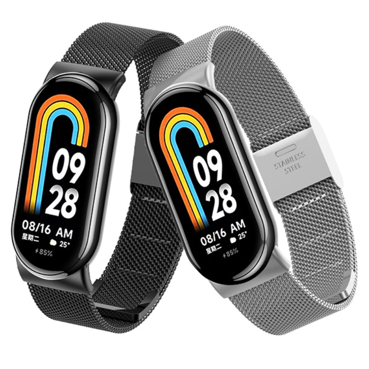 Meget Elegant Metal Rem passer til Xiaomi Smart Band 8 - Sort#serie_1