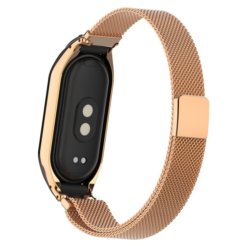 Fed Metal Rem passer til Xiaomi Smart Band 8 - Pink#serie_4