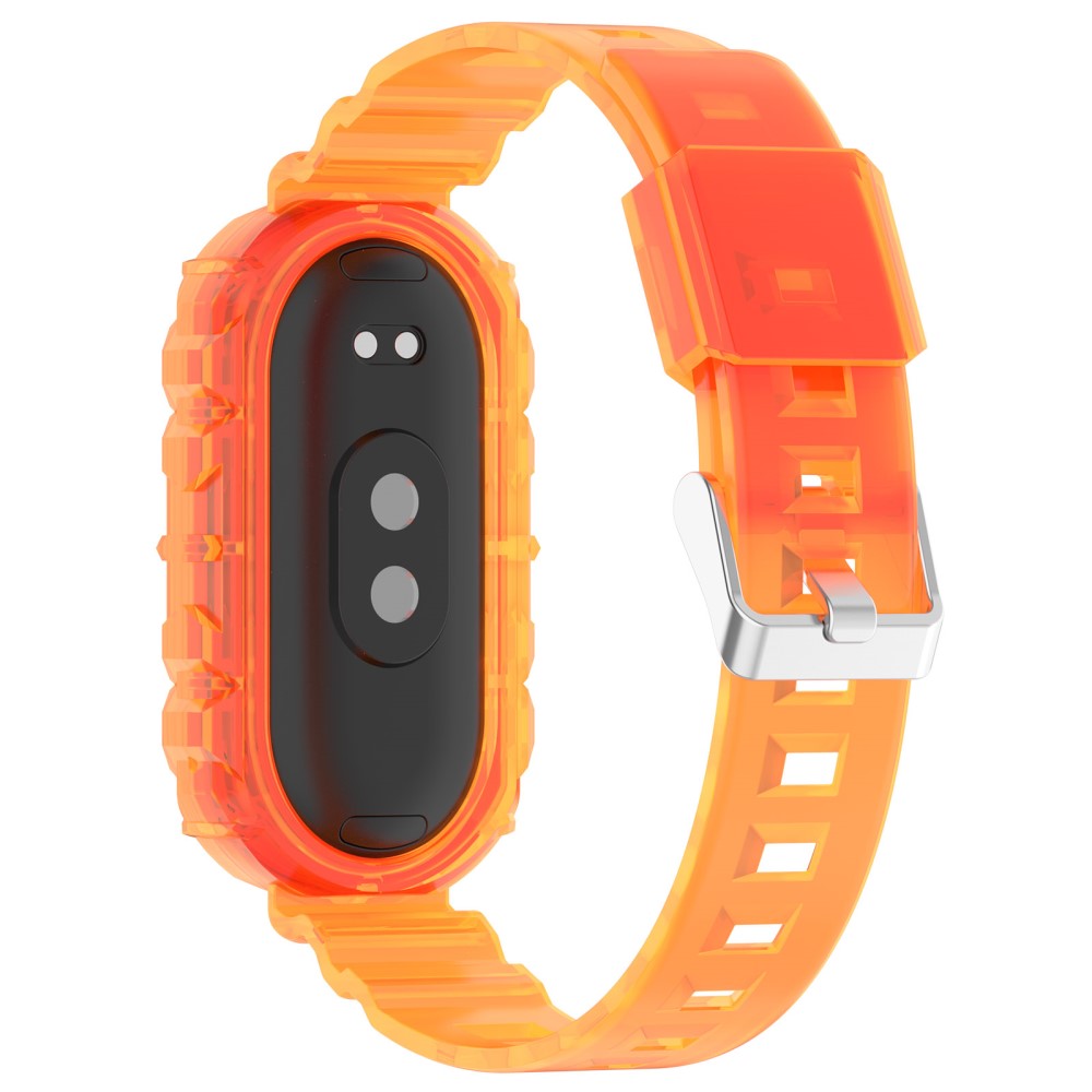 Helt Vildt Fint Silikone Rem passer til Xiaomi Smart Band 8 - Orange#serie_5