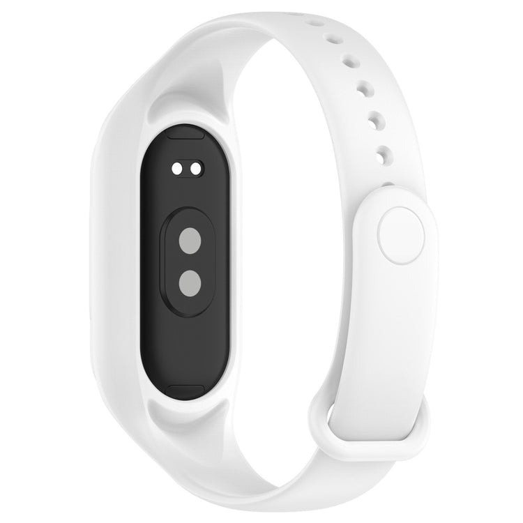 Alle Tiders Silikone Rem passer til Xiaomi Smart Band 8 - Hvid#serie_2