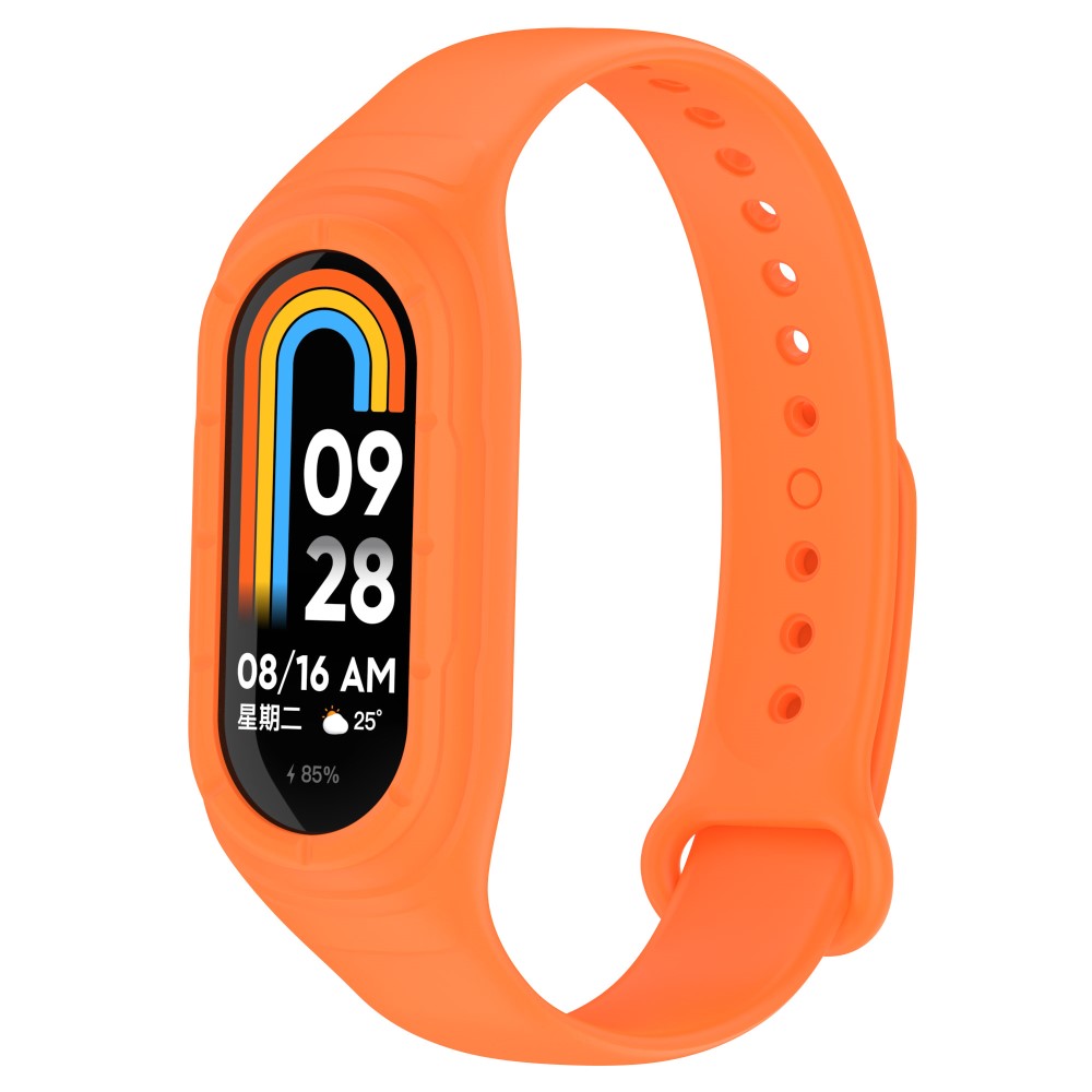 Alle Tiders Silikone Rem passer til Xiaomi Smart Band 8 - Orange#serie_4