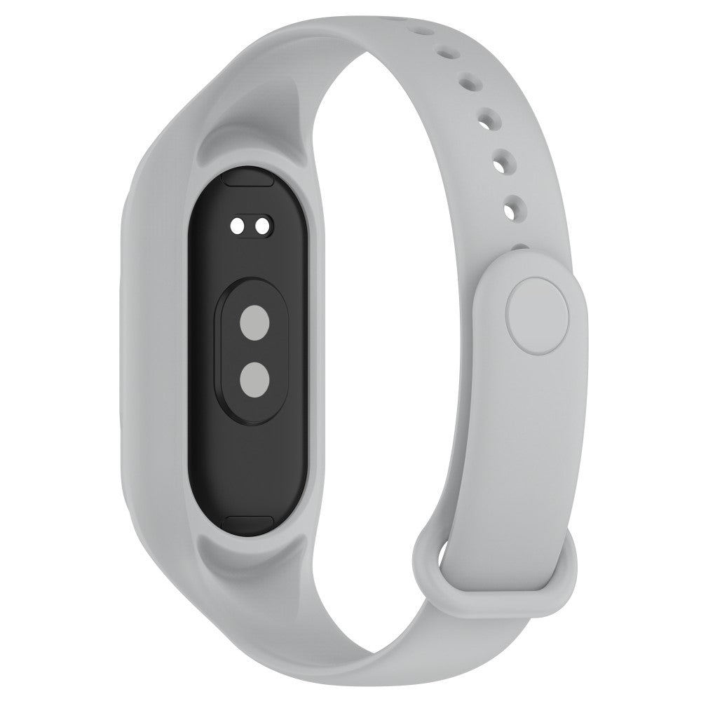 Alle Tiders Silikone Rem passer til Xiaomi Smart Band 8 - Sølv#serie_9