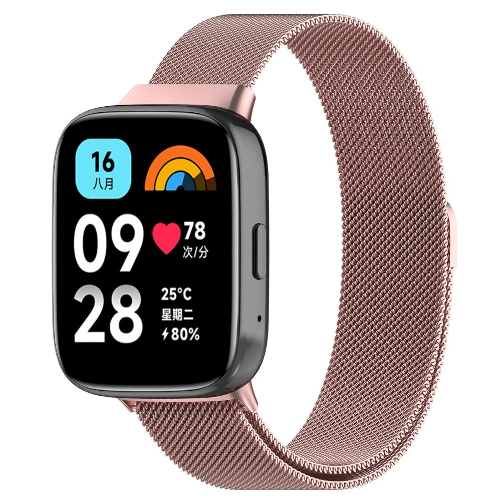 Silikone Universal Rem passer til Xiaomi Redmi Watch 3 Active / Xiaomi Mi Watch Lite 3 - Pink#serie_7