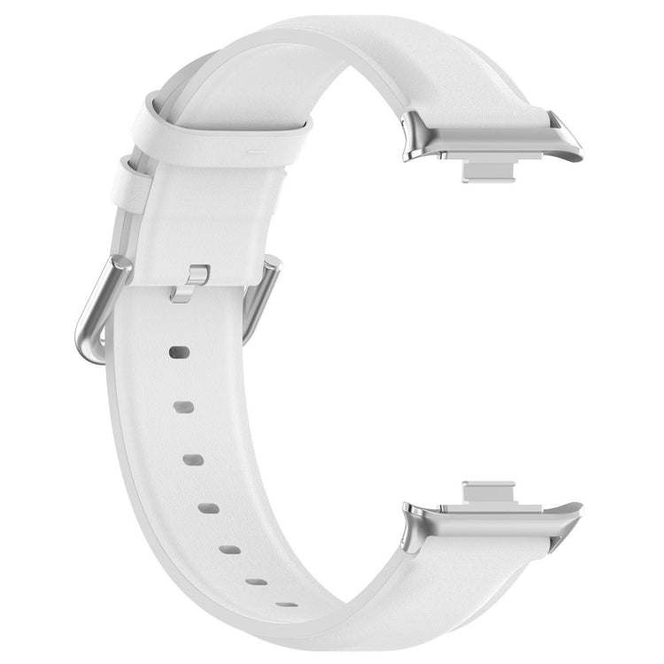 Mega Fed Ægte Læder Rem passer til Xiaomi Smart Band 8 Pro - Hvid#serie_2