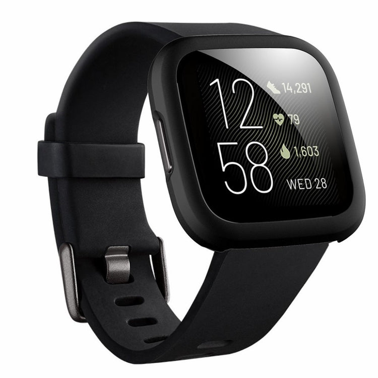 Fint Fitbit Versa 2 Plastik Cover - Sort#serie_1