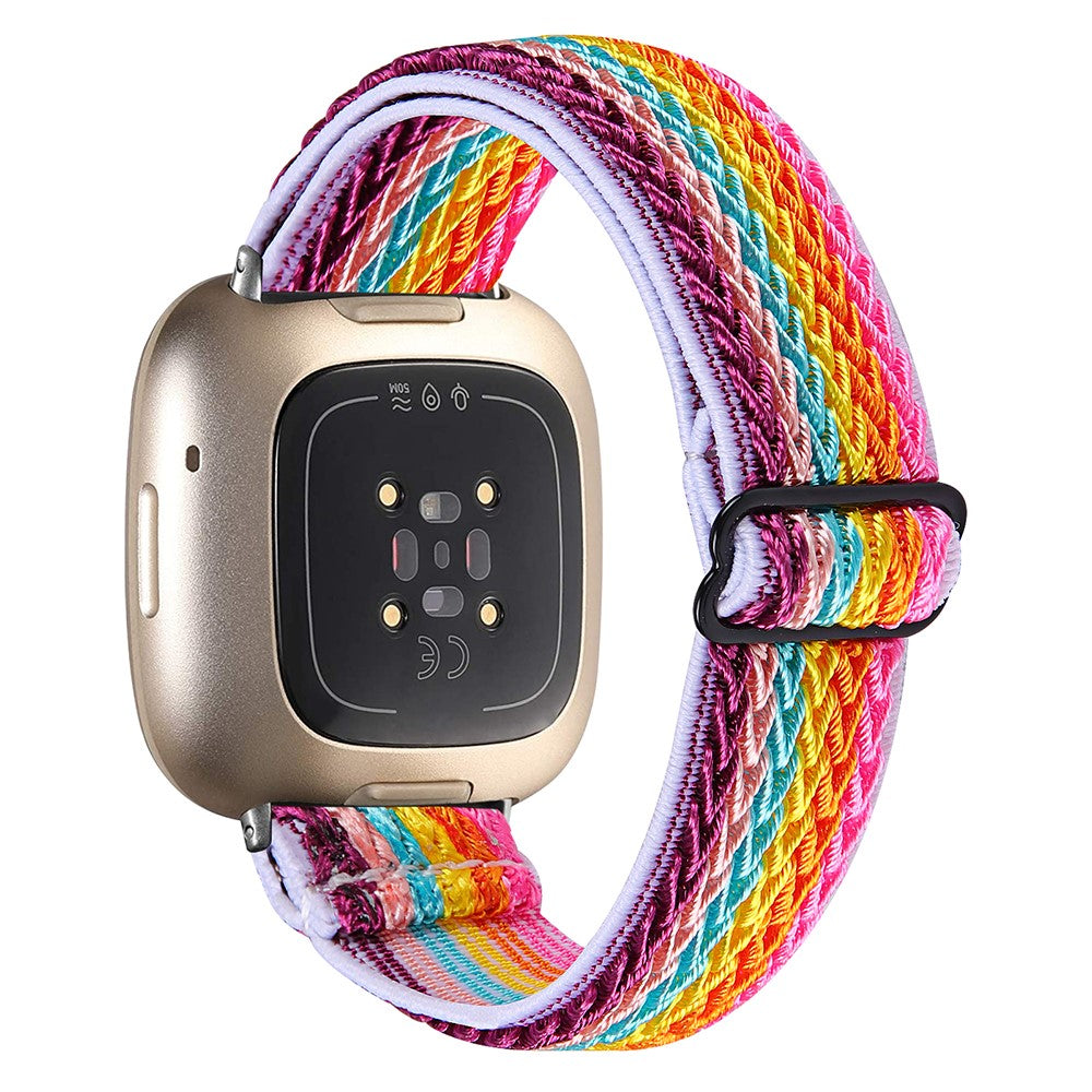 Smuk Nylon Universal Rem passer til Fitbit Sense 2 / Fitbit Versa 4 - Flerfarvet#serie_3