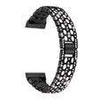 Sehr Haltbar Fitbit Sense 2 / Fitbit Versa 4 Metall Und Strass Universell Armband