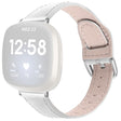 Modisch Fitbit Sense 2 / Fitbit Versa 4 Echtes Leder Universell Armband