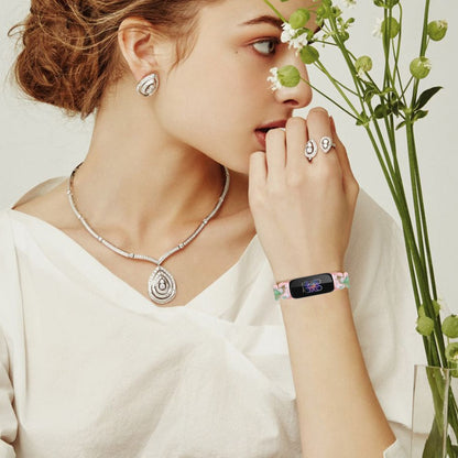 Mega Nydelig Plastik Rem passer til Fitbit Inspire 3 - Pink#serie_5