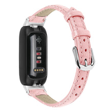 Mega Kønt Metal Rem passer til Fitbit Inspire 3 - Pink#serie_1