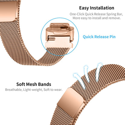Tidsløst Metal Rem passer til Fitbit Inspire 3 - Pink#serie_3