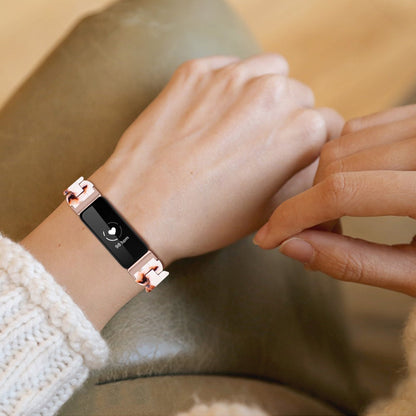 Vildt Sejt Metal Og Plastik Rem passer til Fitbit Inspire 3 - Brun#serie_9