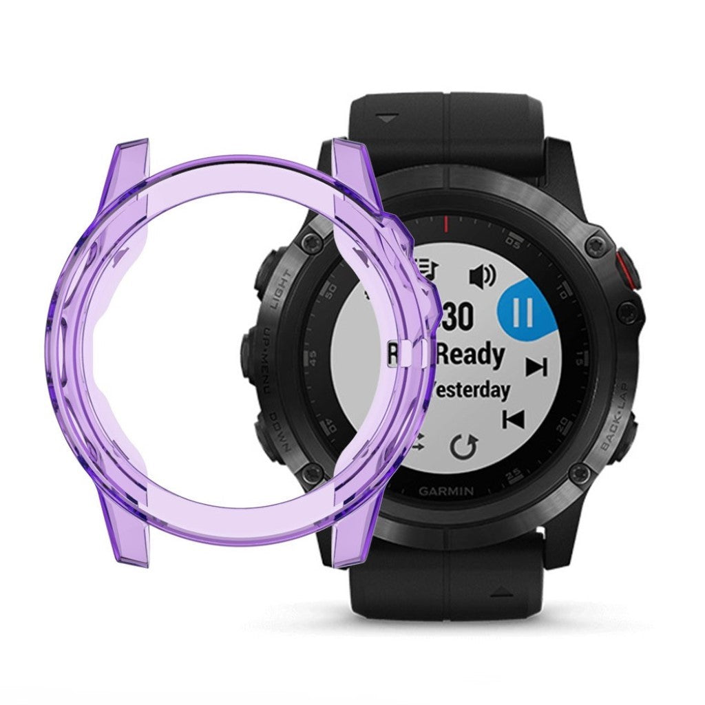 Alle Tiders Garmin Fenix 5S Silikone Cover - Lilla#serie_6