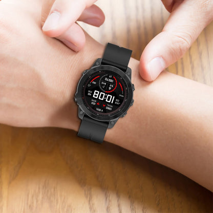 Mega Skøn Metal Og Silikone Universal Rem passer til Garmin Smartwatch - Rød#serie_6