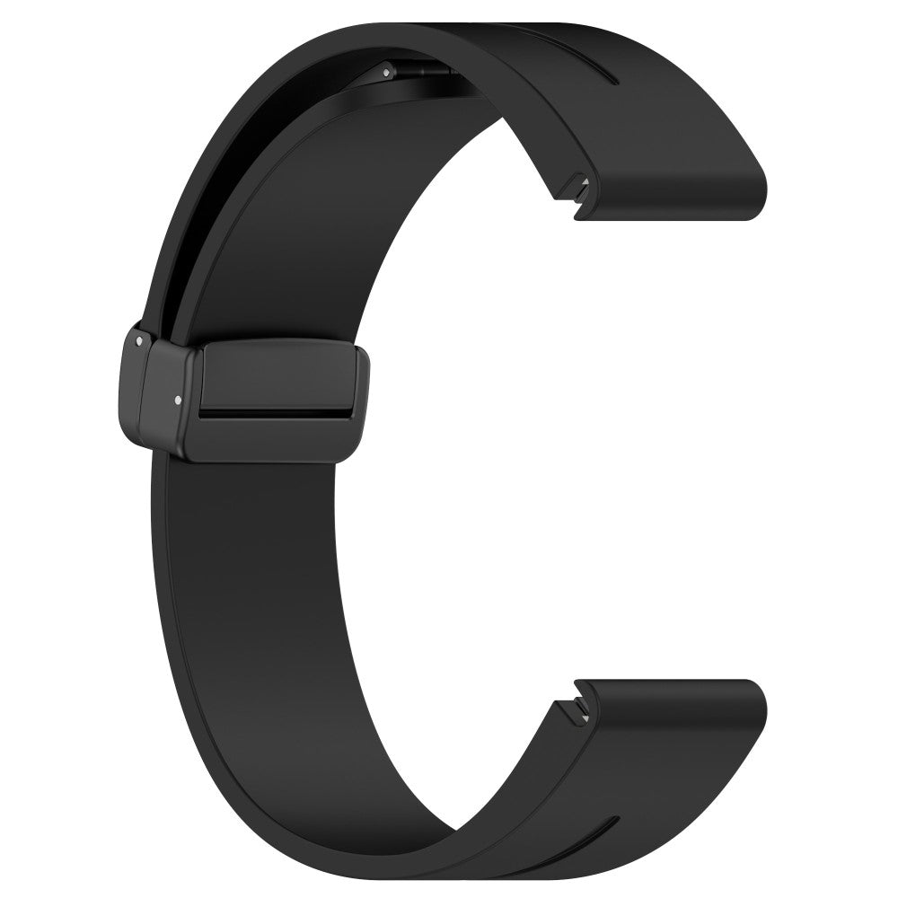 Mega Cool Metal Og Silikone Universal Rem passer til Smartwatch - Sort#serie_1