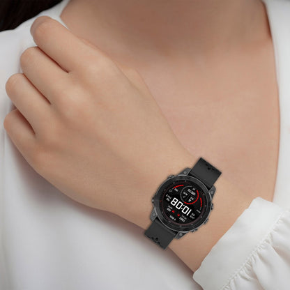 Super Smuk Metal Og Silikone Universal Rem passer til Smartwatch - Sort#serie_1