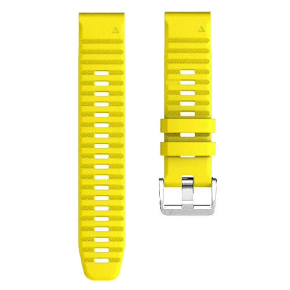 Vildt Fed Silikone Universal Rem passer til Smartwatch - Gul#serie_2