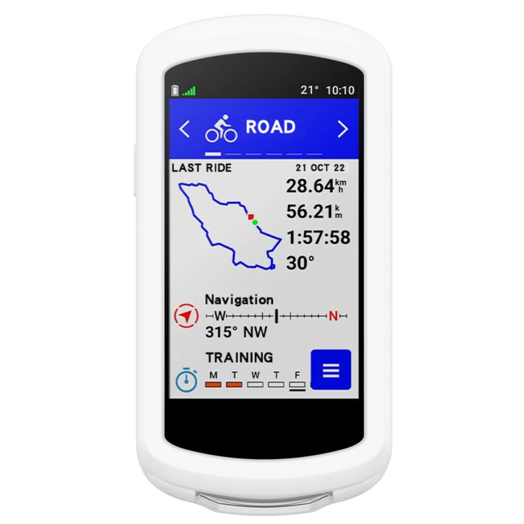 Fed Silikone Cover til Garmin Edge 1040 - Hvid#serie_2