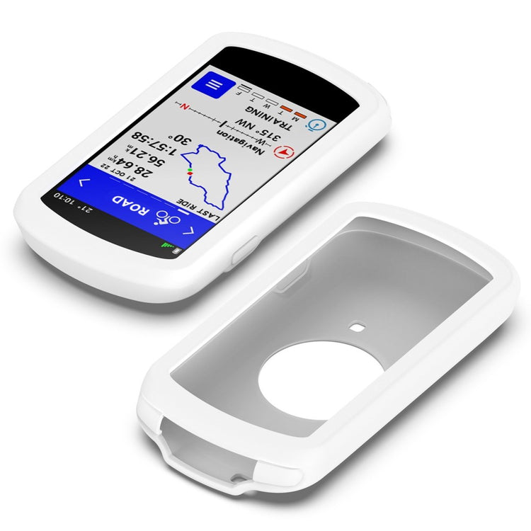 Fed Silikone Cover til Garmin Edge 1040 - Hvid#serie_2