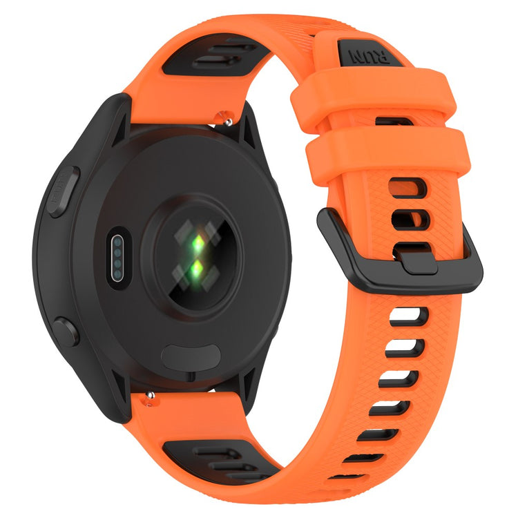 Super Nydelig Silikone Rem passer til Garmin Forerunner 265 - Orange#serie_3