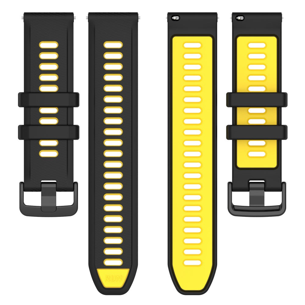 Super Nydelig Silikone Rem passer til Garmin Forerunner 265 - Gul#serie_6