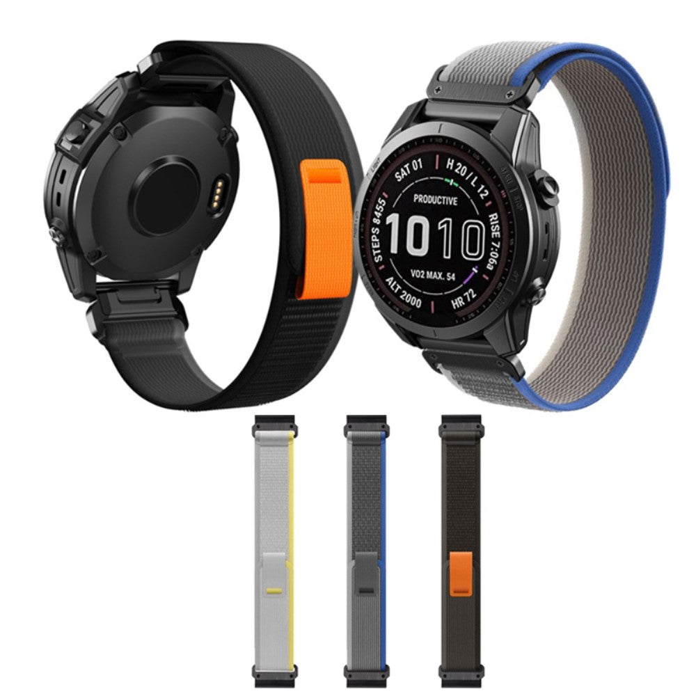 Rigtigt Nydelig Nylon Universal Rem passer til Smartwatch - Sølv#serie_1
