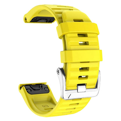 Helt Vildt Flot Silikone Universal Rem passer til Smartwatch - Gul#serie_2