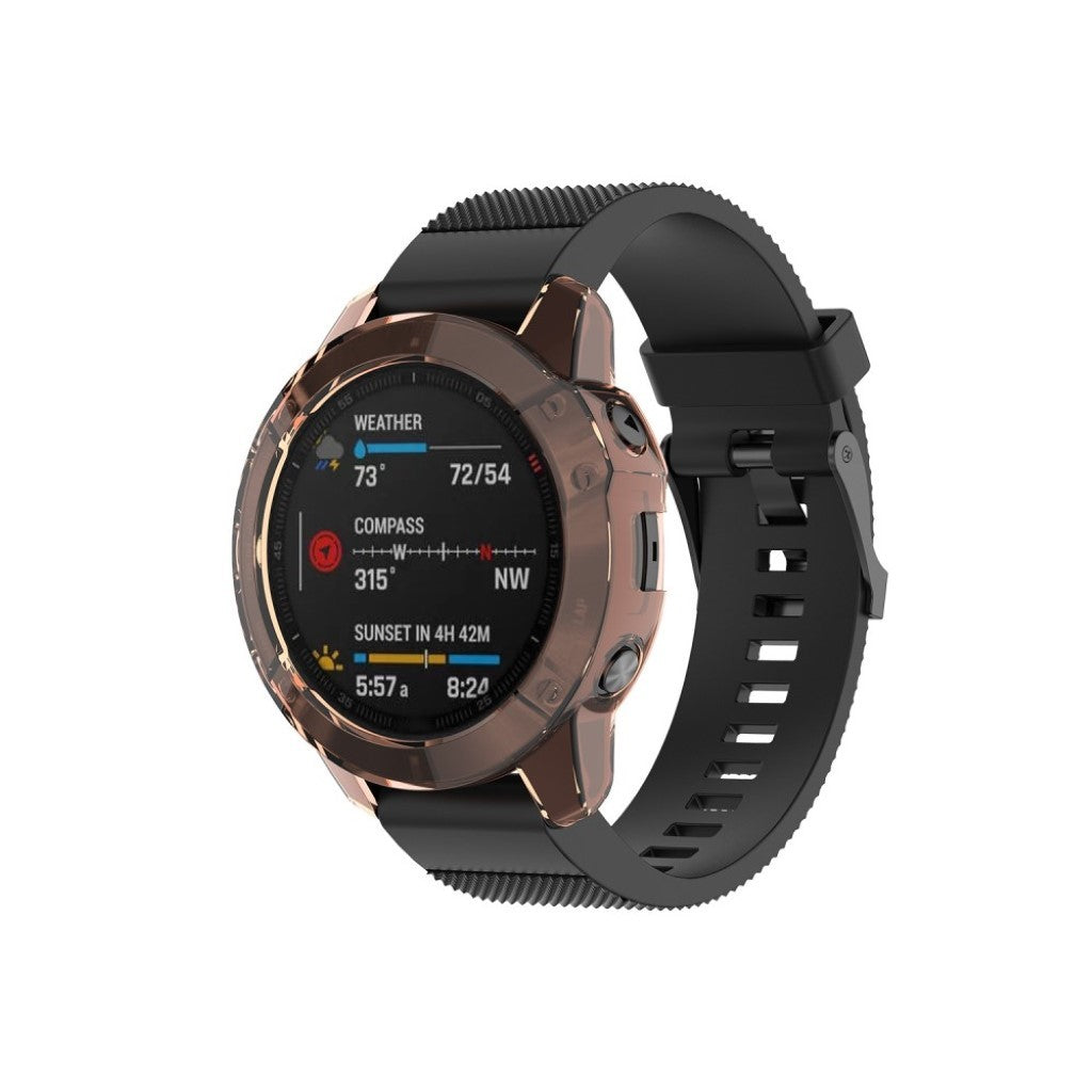 Vildt Godt Garmin Fenix 6X Pro Silikone Cover - Orange#serie_3