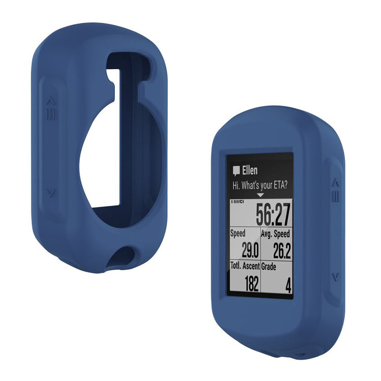 Super Flot Garmin Edge 130 Silikone Cover - Blå#serie_4