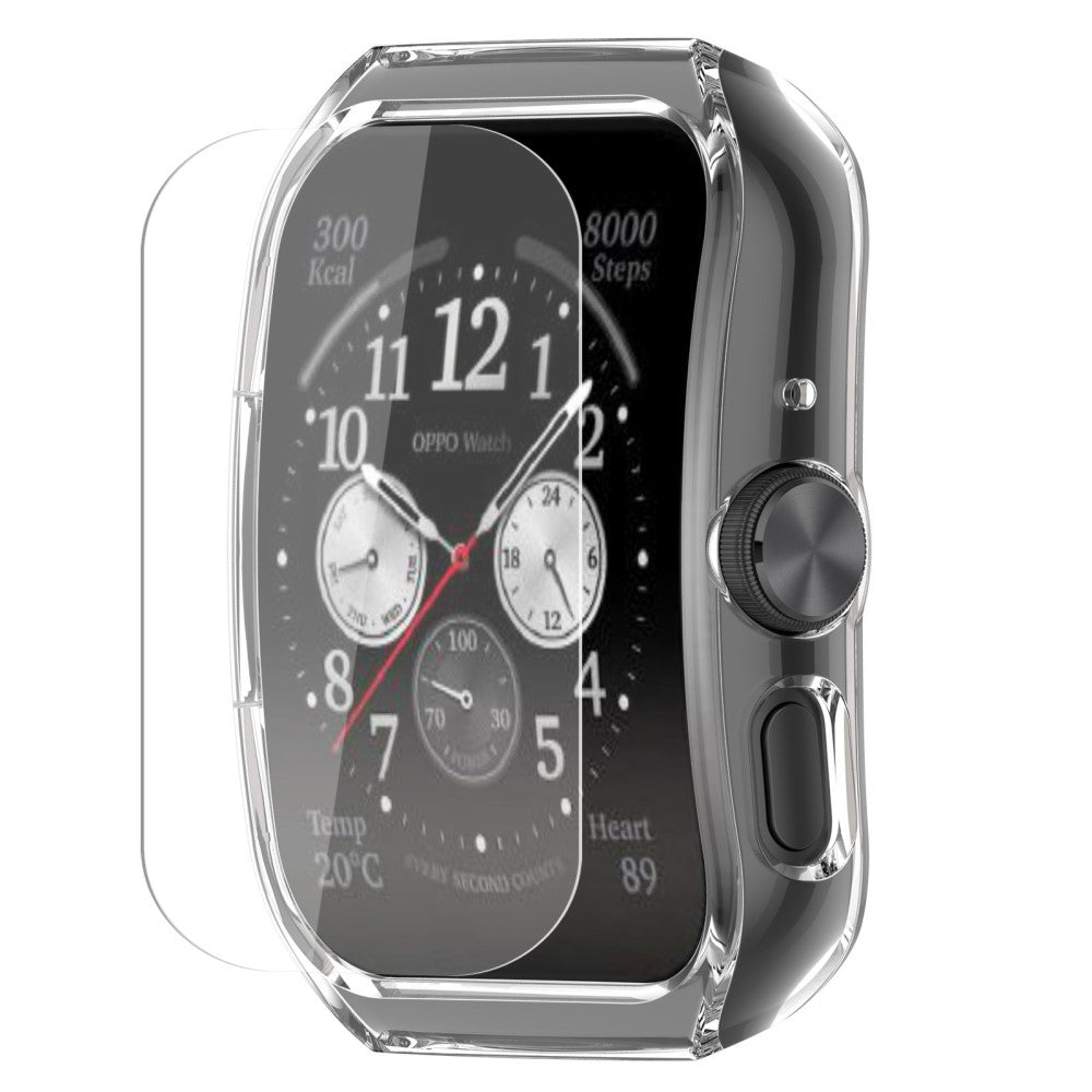 Oppo Watch 4 Pro / Watch 3 Pro protective cover with hydrogel film - Transparent White#serie_4