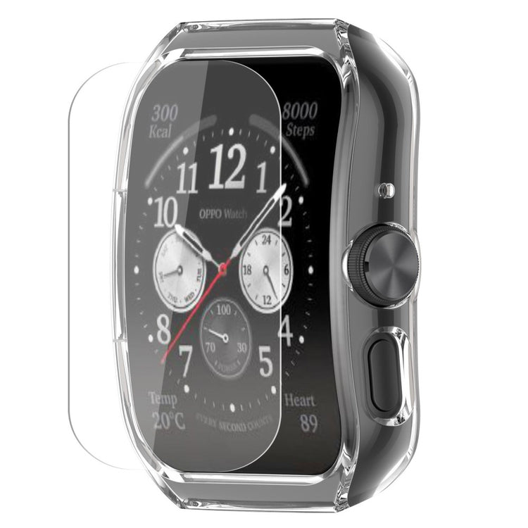 Oppo Watch 4 Pro / Watch 3 Pro protective cover with hydrogel film - Transparent White#serie_4