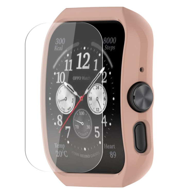 Oppo Watch 4 Pro / Watch 3 Pro protective cover with hydrogel film - Pink#serie_6