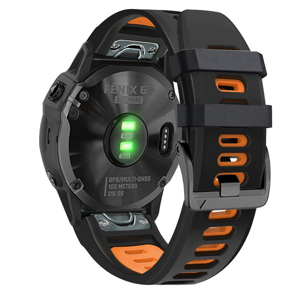 Helt Vildt Fint Silikone Universal Rem passer til Smartwatch - Sort#serie_2