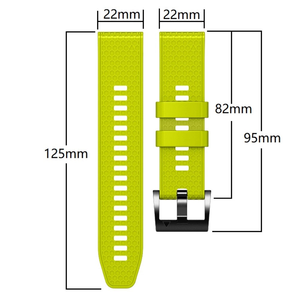 22mm dual-color honeycomb style silicone strap for Amazfit / Garmin / Coros watch - Orange+Black#serie_4